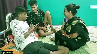 Indian hot wife shared with friend&excl; Unadulterated hindi sex