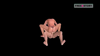 An animated 3D cartoon porn video - Indian Bhabhi riding Japanese man's dick in cowgirl and reverse cowgirl positions&period;